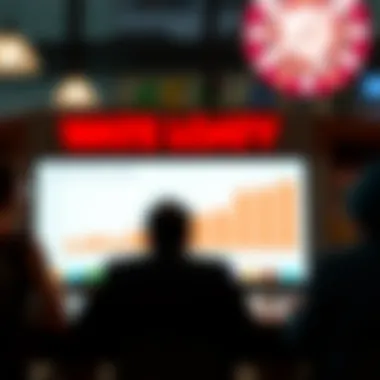 Graph showing trends in online lottery participation