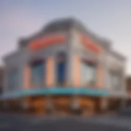 Exterior view of Tropicana Casino Evansville showcasing its vibrant architecture