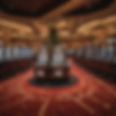 Interior gaming floor of Tropicana Casino featuring an array of slot machines and tables