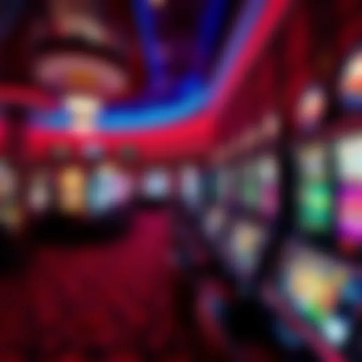 Vibrant Gaming Options at Turning Stone Exciting gaming floor at Turning Stone featuring vibrant slot machines and tables