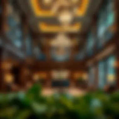 Turning Stone Resort Lobby Elegant view of the Turning Stone Resort lobby showcasing its luxurious design