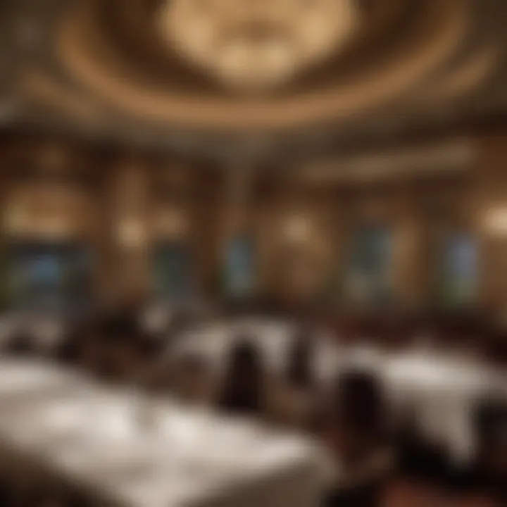 Elegant dining area within Turtle Creek Casino & Hotel offering a fine dining experience