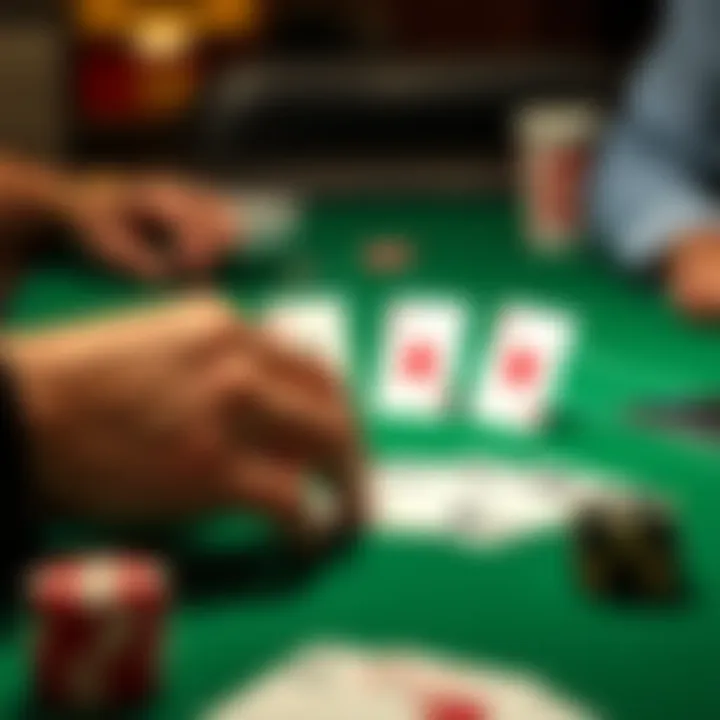 Diagram illustrating the strategic evaluation of poker hands during gameplay.