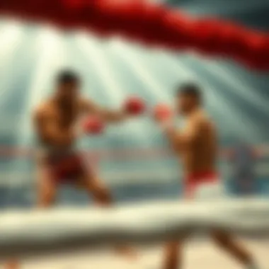 Historical boxing match highlights providing context