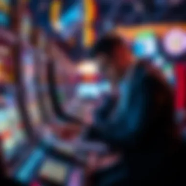 Analyzing Slot Machine Investments A professional analyzing data related to slot machine investments