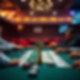 Visual representation of poker hand rankings