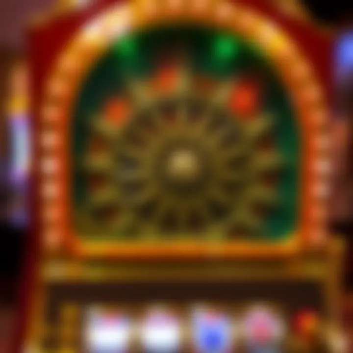 Intricate design of Wheel of Fortune slot machine
