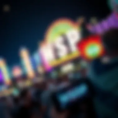 An overview of the bustling atmosphere at the WSOP venue